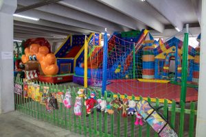 Espaço kids disponível no pavilhão da Feistock